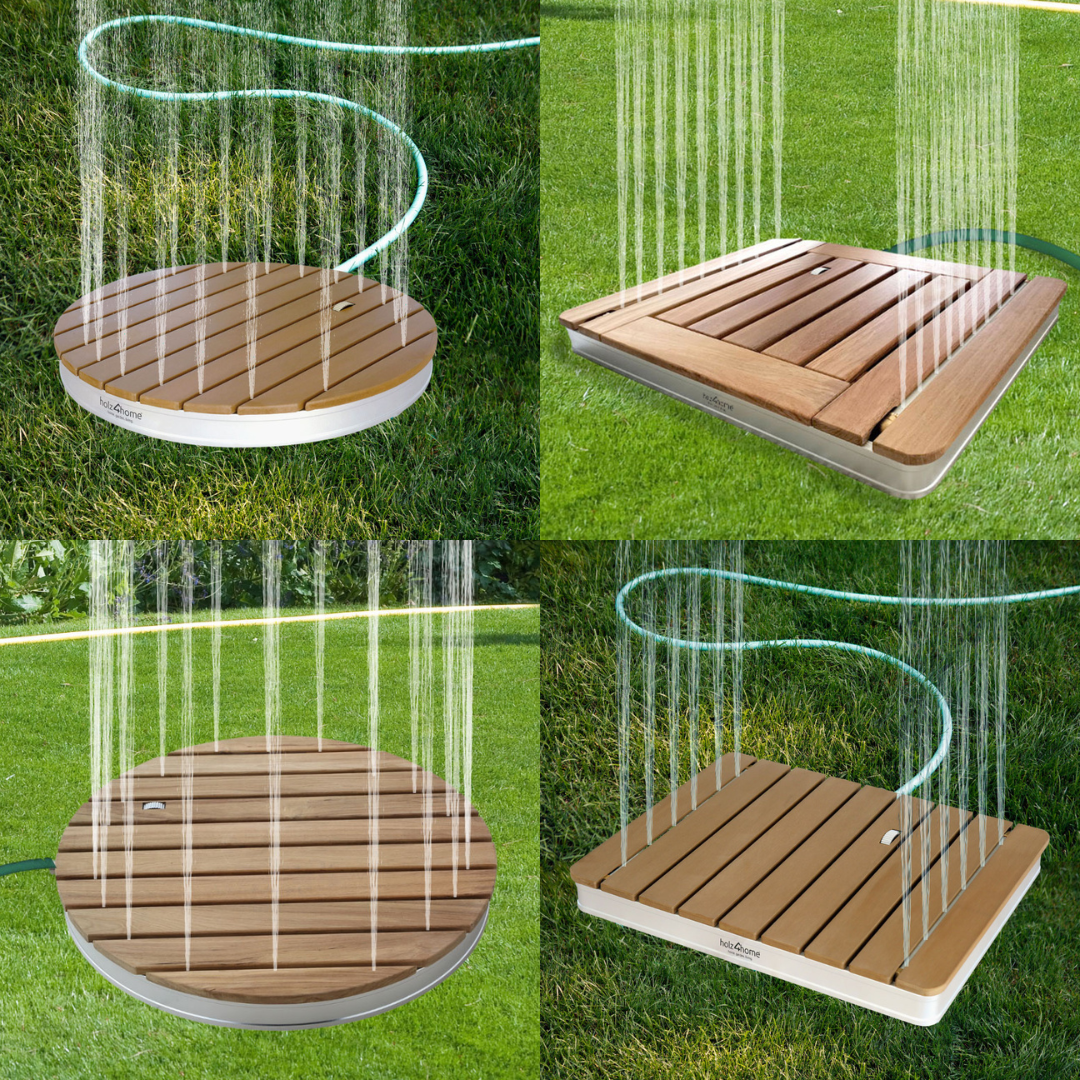Bodendusche für Pool, Garten und Camping - Gartendusche mit Zubehör