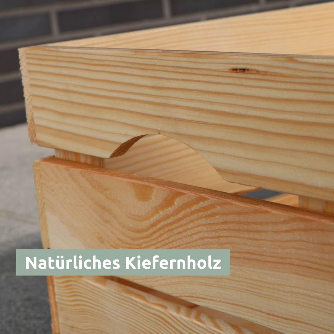 Holzkiste | Weinkiste „natur“ zum Dekorieren von holz4home®