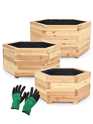 3er Set Outdoor Pflanzenkübel