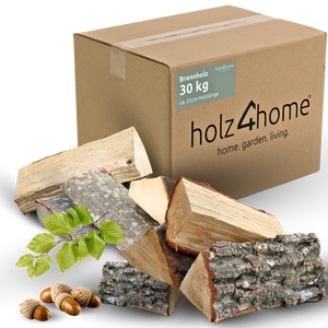 Brennholz Mischholz 30kg im Karton
