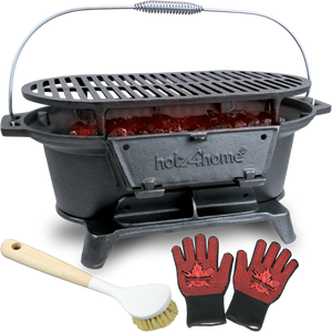 XXL Gusseisen Holzkohle Grill mit Grillrost