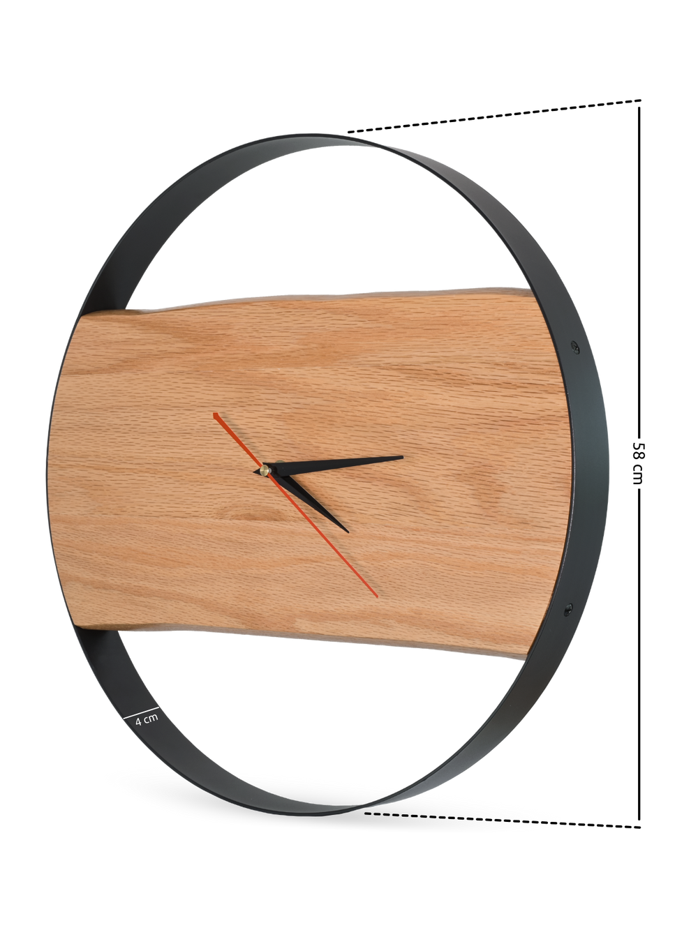 Rustikale Wanduhr