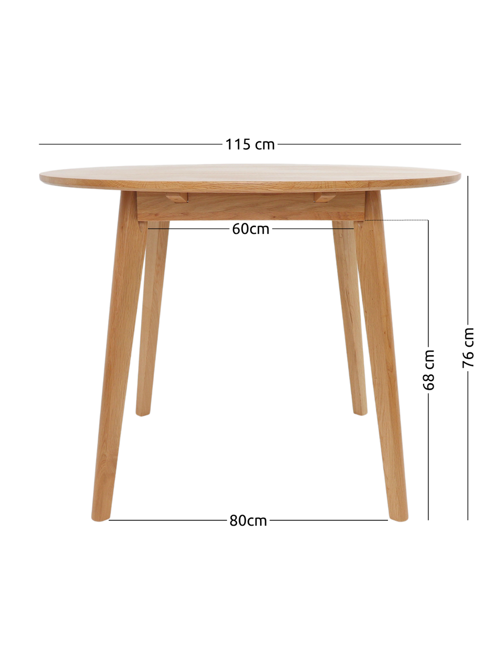 Esstisch Rund 115cm Durchmesser
