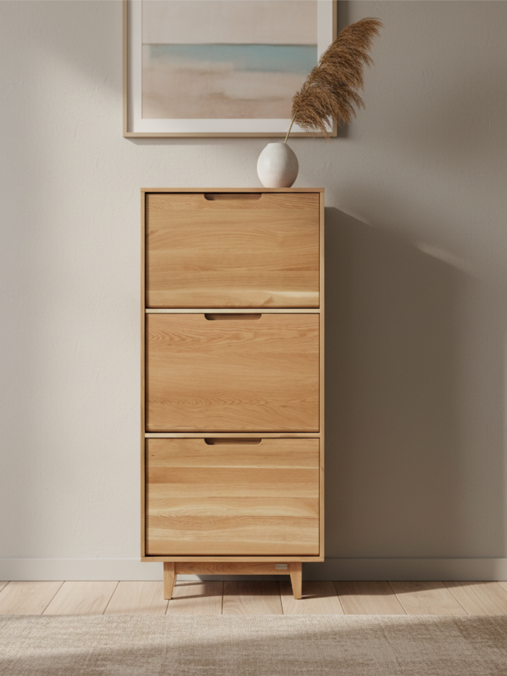 Schuhschrank aus Eichenholz
