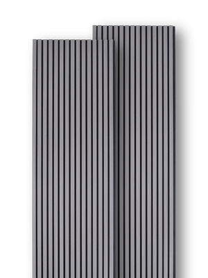 Akustikpaneele Dunkelgrau 240x60cm - 2er Set