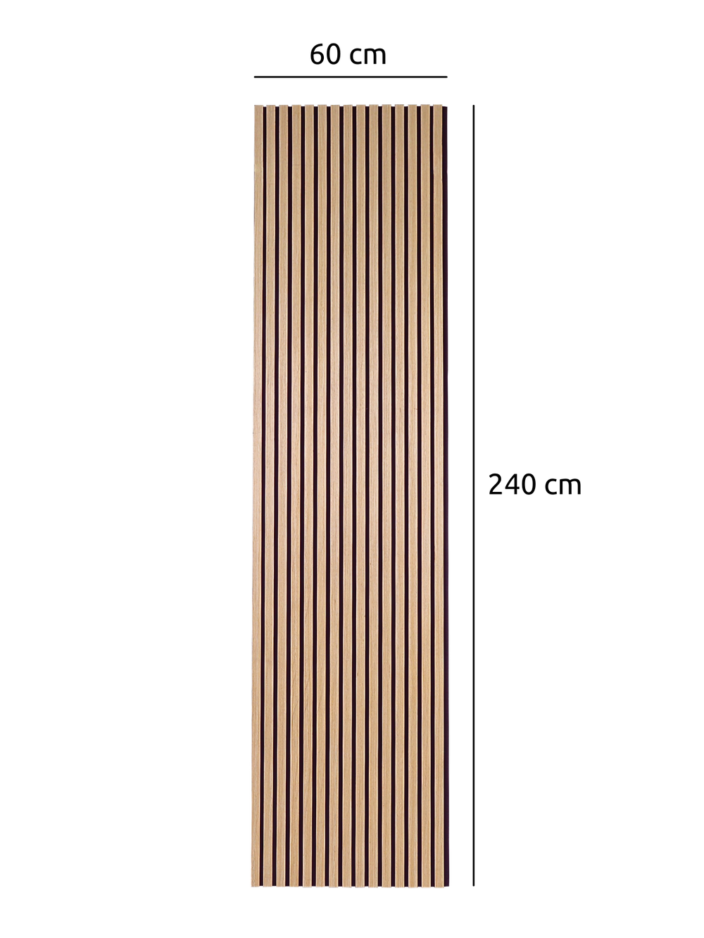 Akustikpaneele Eiche 240x60cm - 4er Set