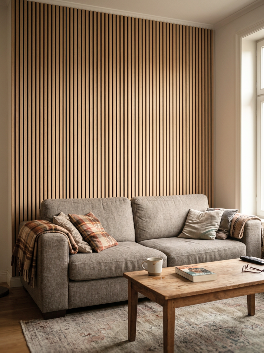 Akustikpaneele Eiche 240x60cm - 4er Set