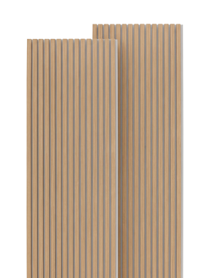 Akustikpaneele Eiche 240x60cm - 2er Set - Hellgrauer Filz
