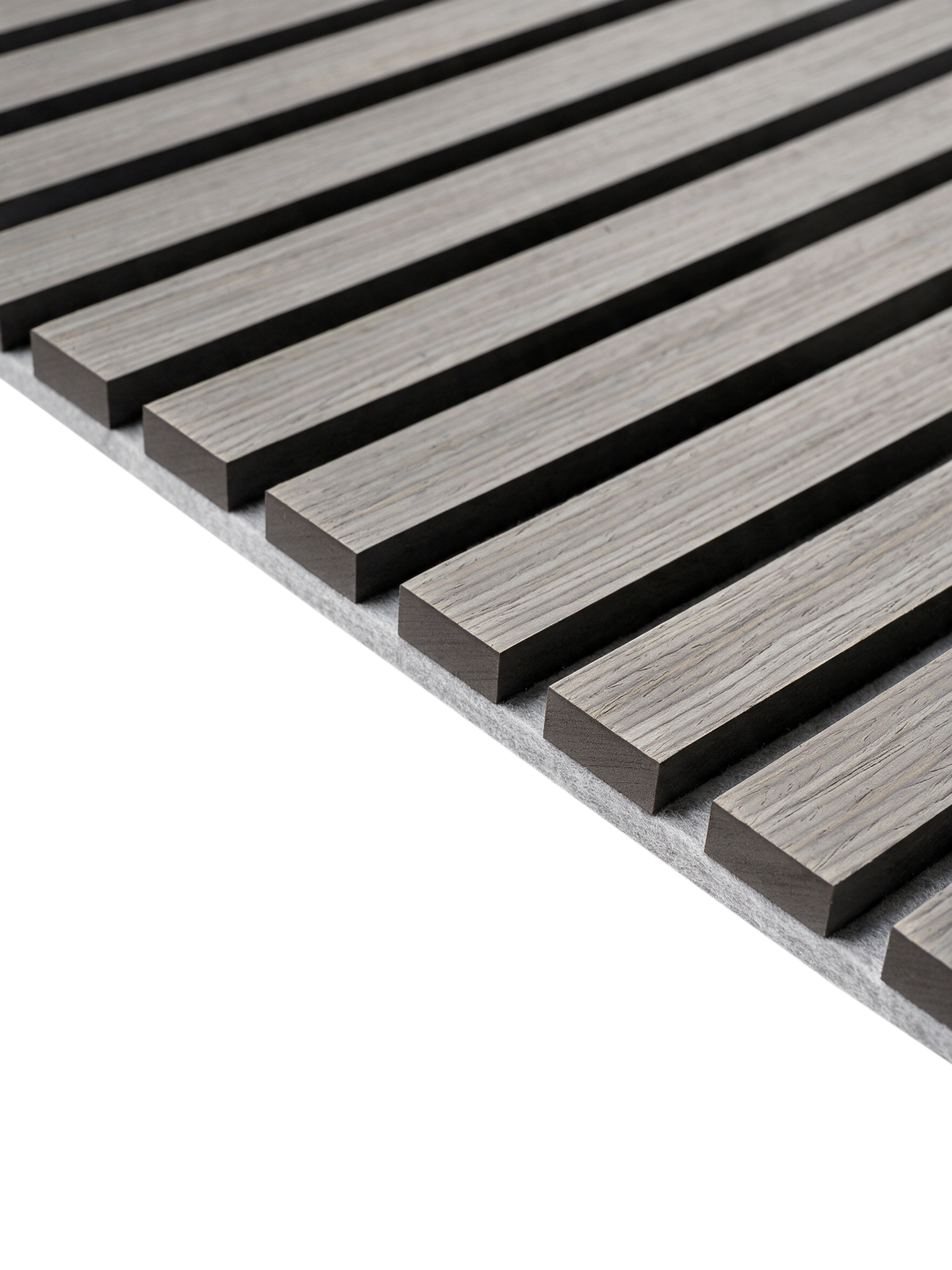 Akustikpaneele Dunkelgrau 240x60cm - 2er Set - Hellgrauer Filz