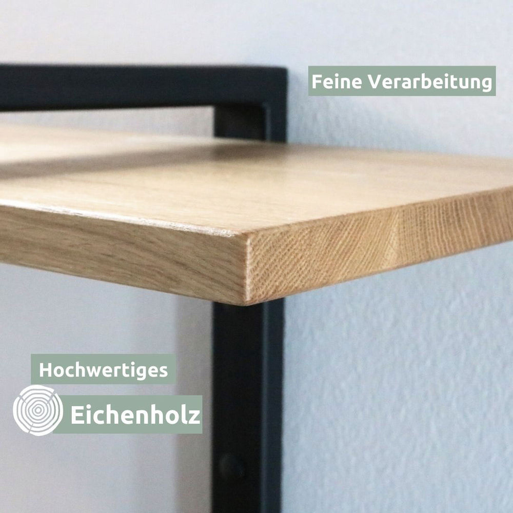 Regal aus Eiche I Wandmontage