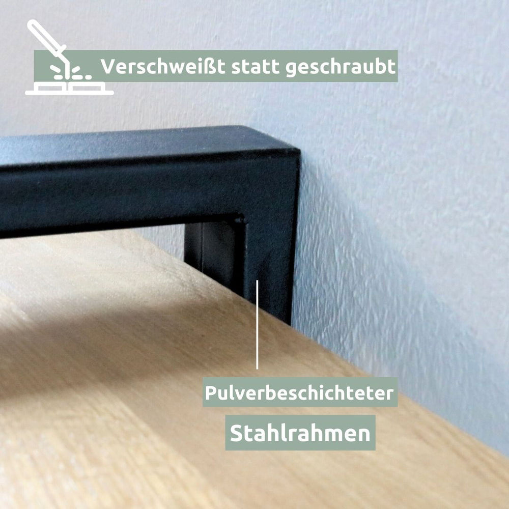 Regal aus Eiche I Wandmontage