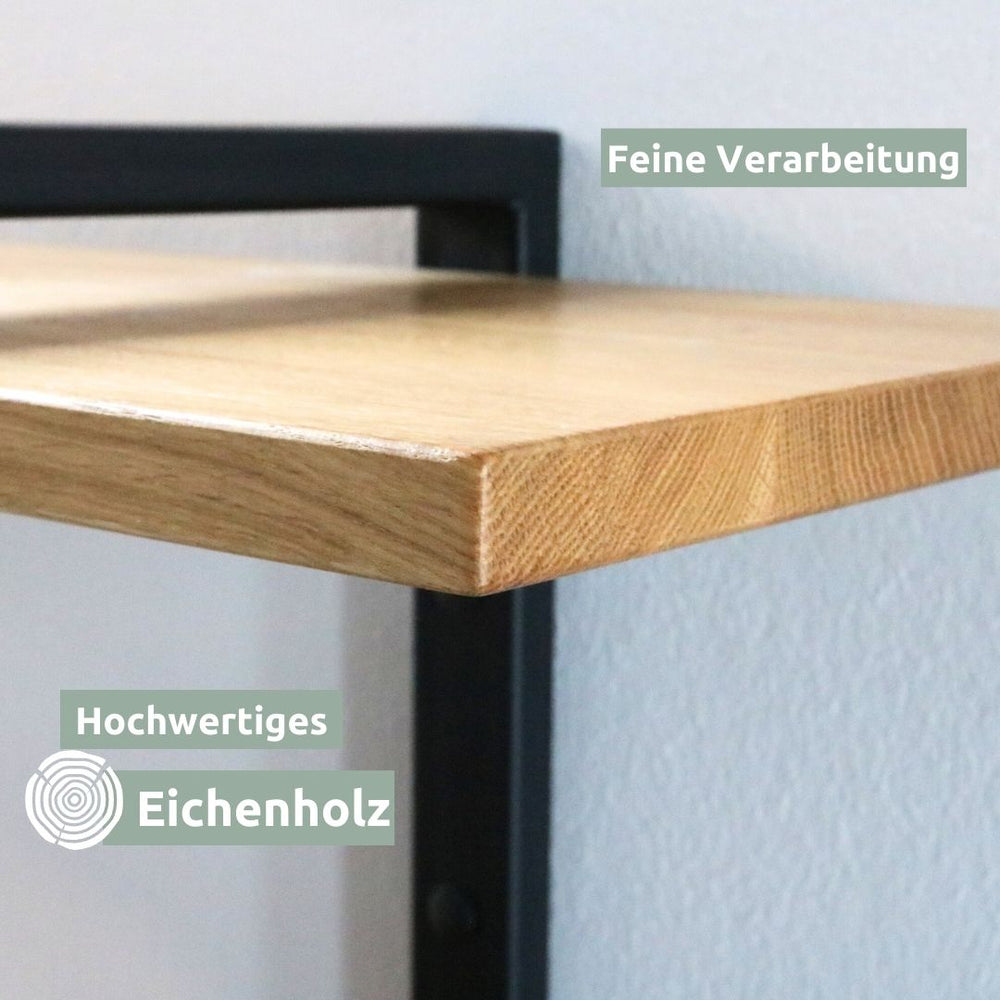 Regal aus Eiche I Wandmontage