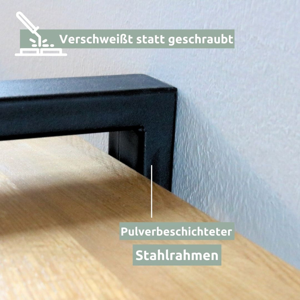 Regal aus Eiche I Wandmontage