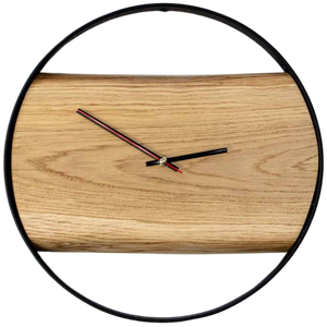 Holz-Wanduhr „Polished“ gerahmt mit polierter Oberfläche