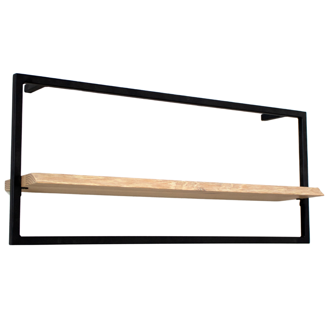 Wandregal long in schwarz gerahmt von holz4home®