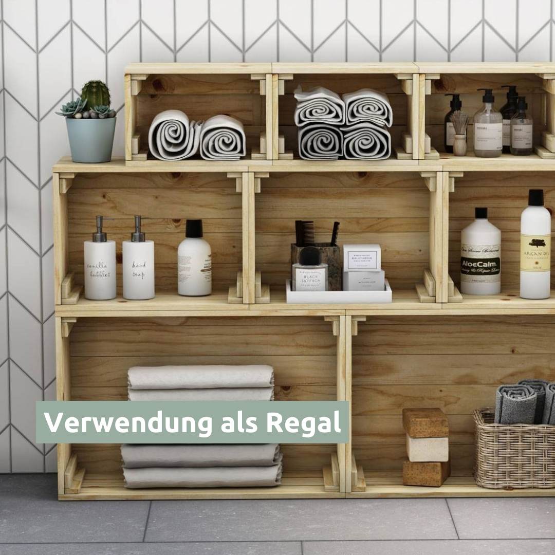 Holzkiste | Weinkiste „natur“ zum Dekorieren von holz4home®