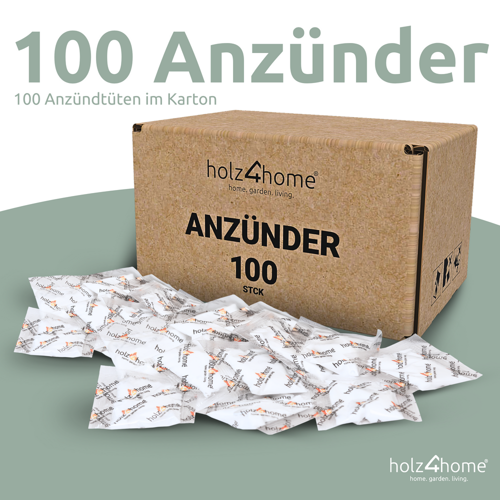 Kaminanzünder Grillanzünder 100 Stk.