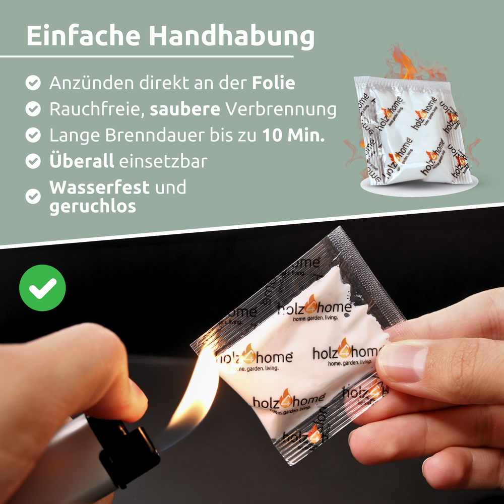Kaminanzünder Grillanzünder 500 Stk.