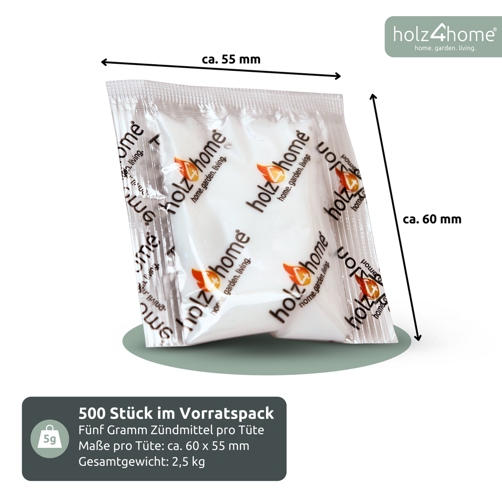 Kaminanzünder Grillanzünder 500 Stk.