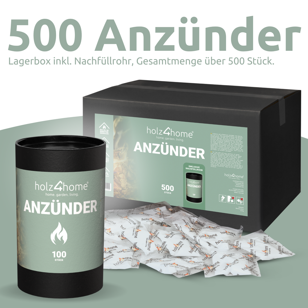 Kaminanzünder Grillanzünder 500 Stk.