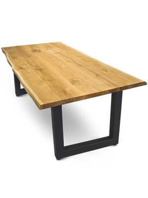 Massivholztisch mit Baumkante 180cm x 85cm