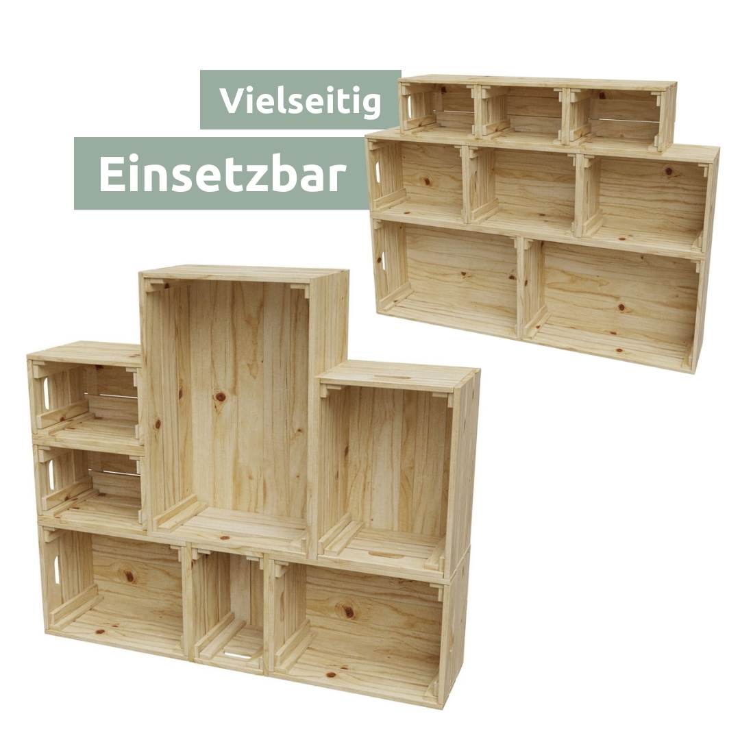 Holzkiste | Weinkiste „natur“ zum Dekorieren von holz4home®